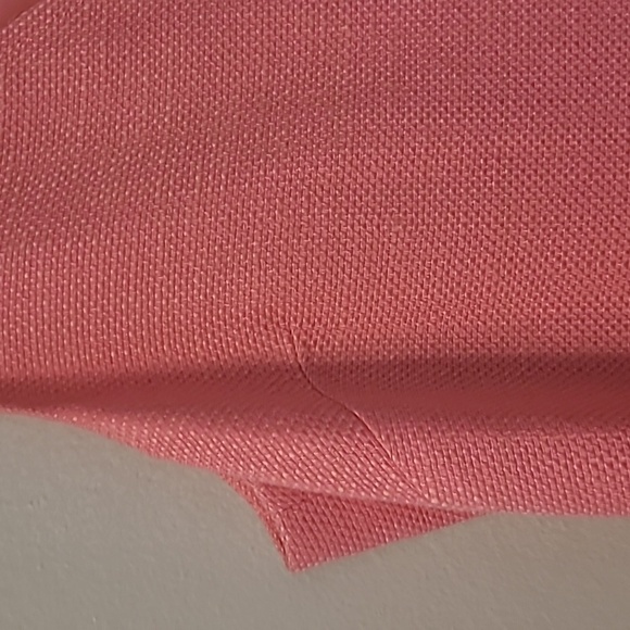 Talbots Pink V-neck Sleeveless Tweed Woven Texture Shift Dress Wmns 12 Career - Picture 7 of 15